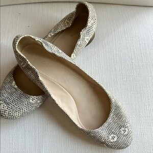 Chloe Black and Cream Classic Flats for Special Occasions